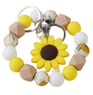 Sunflower Yellow Keychain