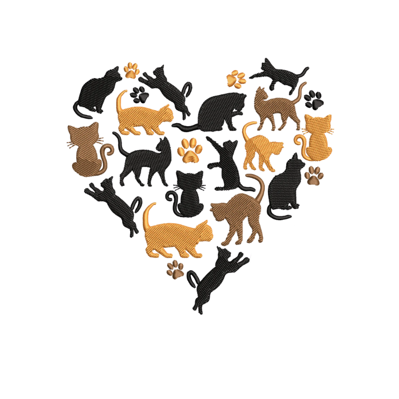Cat Heart Design