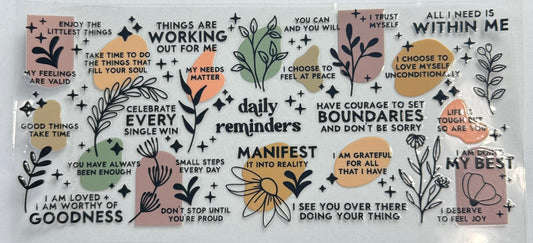 Daily Reminders Decal