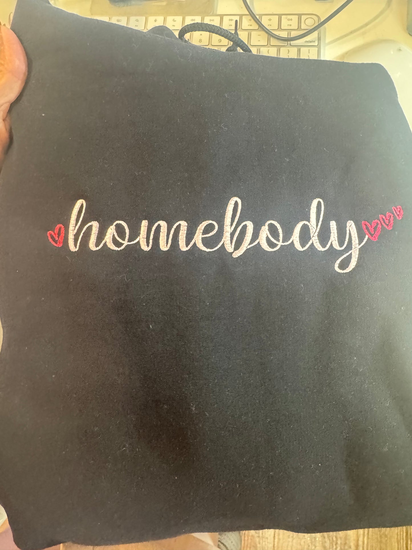 Homebody Embroidered Hoodie