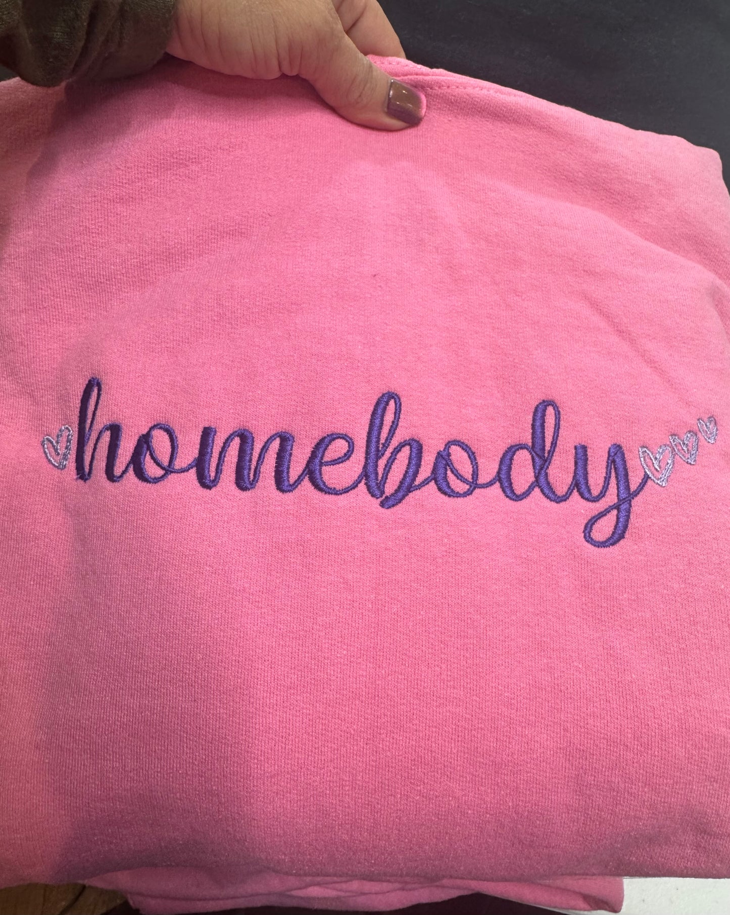 Homebody Embroidered Hoodie