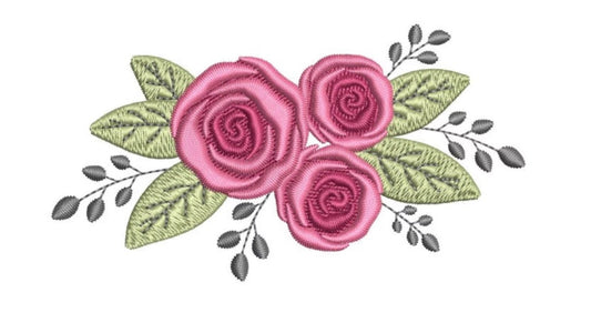 Roses Embroidery Design