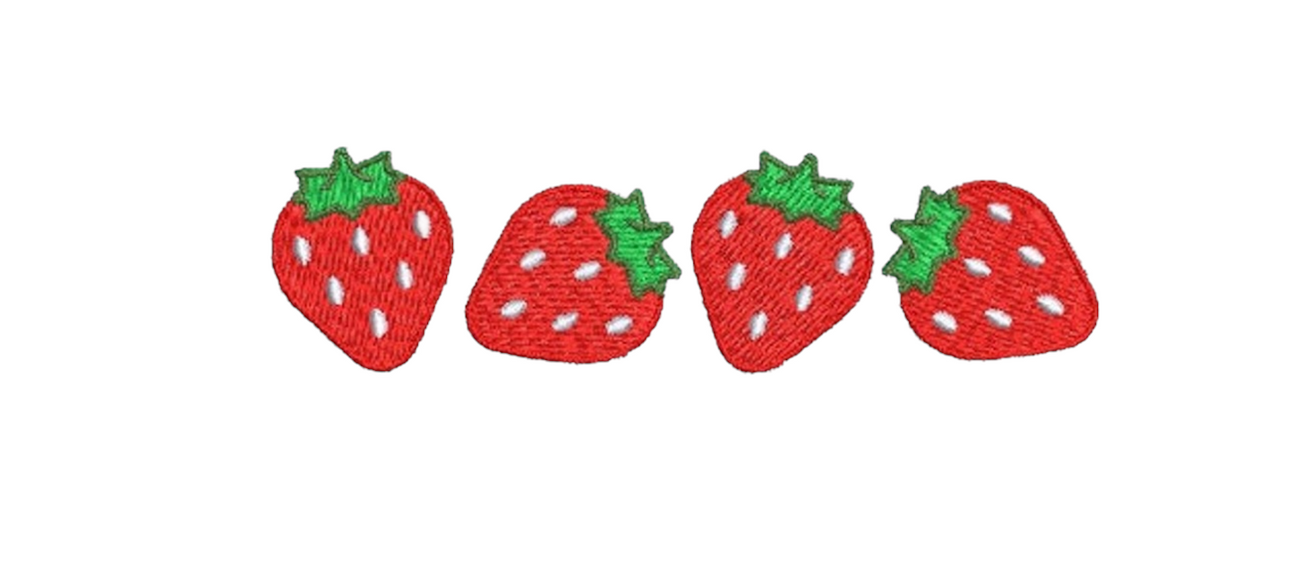 Strawberries Embroidered Comfort Colors T-Shirt