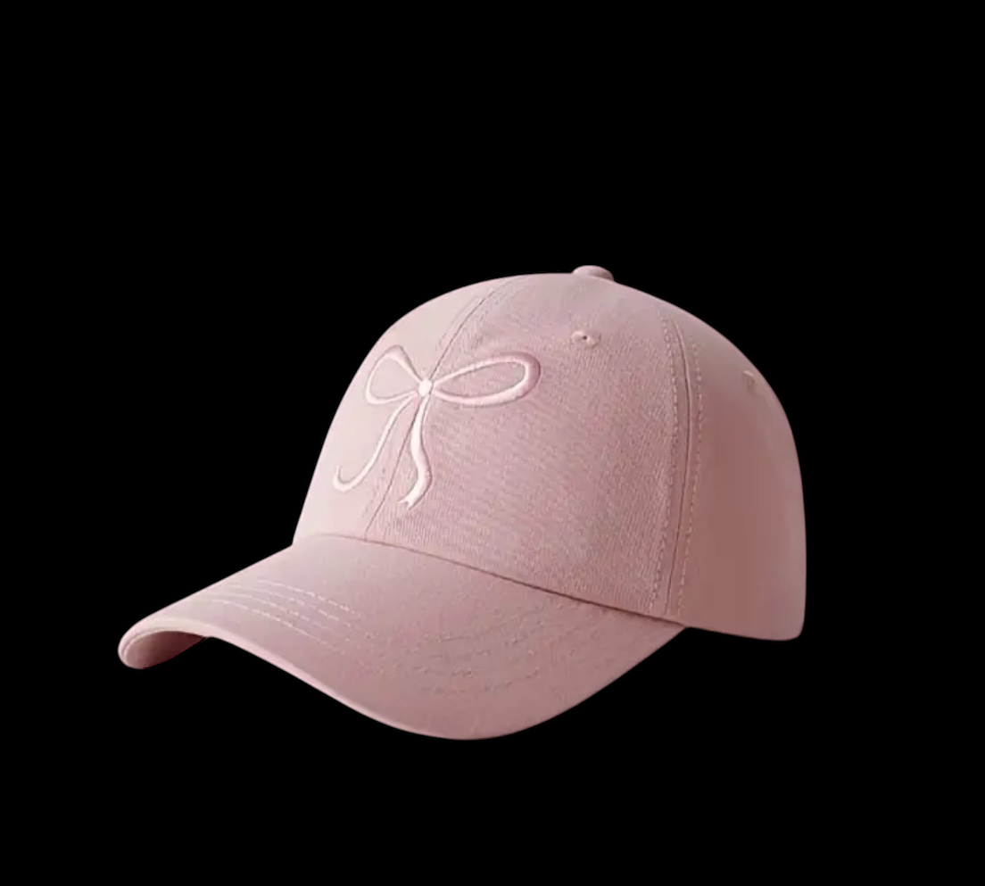 Pink Bow Baseball Cap