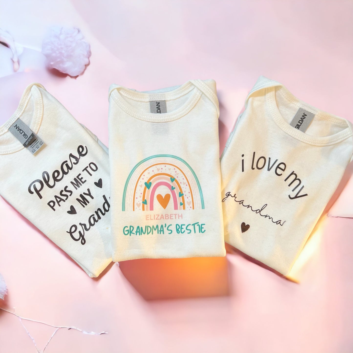 Grandma 3 pc Onesies Gift Set